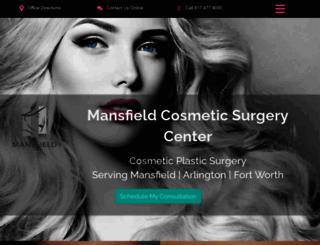 mansfieldcosmeticsurgery.com screenshot