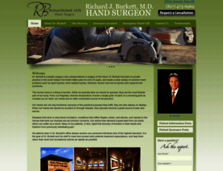 mansfieldhandsurgeon.com screenshot