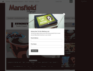 mansfieldmagazine.com screenshot