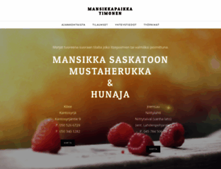 mansikkapaikkatimonen.fi screenshot