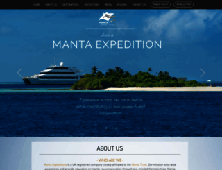 mantaexpeditions.com screenshot