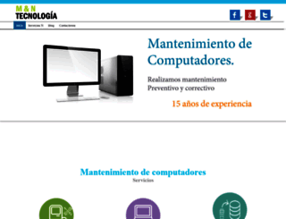 mantenimientocomputadores.com screenshot