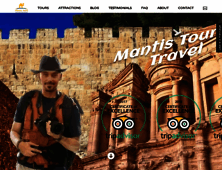 mantis-tours.com screenshot