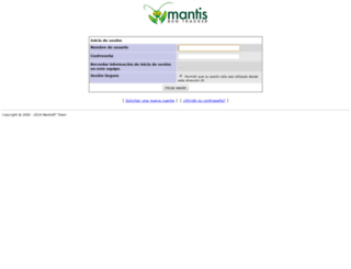 mantis.nviasms.com screenshot