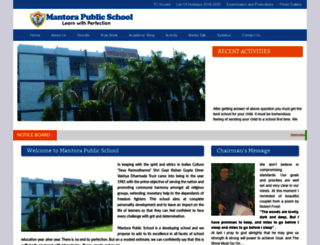 mantorapublicschool.com screenshot
