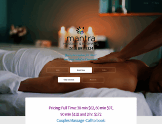 mantramassageandbodyworx.com screenshot