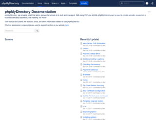 manual.phpmydirectory.com screenshot