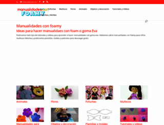 manualidadesconfoamy.com screenshot