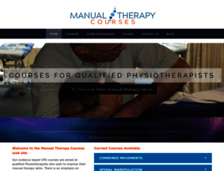 manualtherapycourses.co.uk screenshot