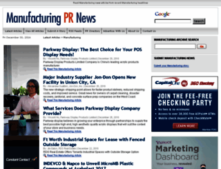 manufacturingprnews.com screenshot