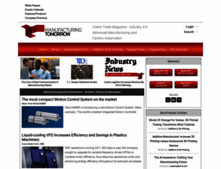 manufacturingtomorrow.com screenshot