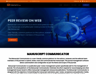 manuscriptcommunicator.com screenshot