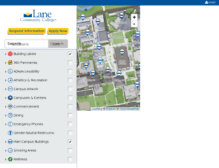 map.lanecc.edu screenshot