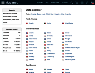mapanet.eu screenshot