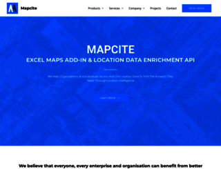mapcite.com screenshot