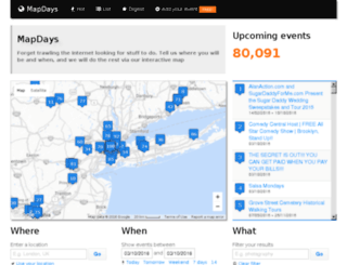 mapdays.com screenshot