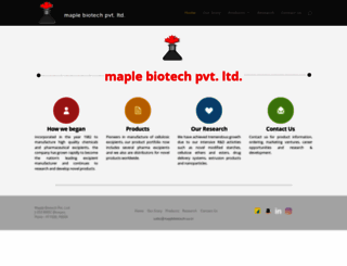 maplebiotech.co.in screenshot