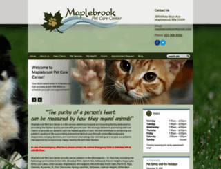 maplebrookpet.com screenshot