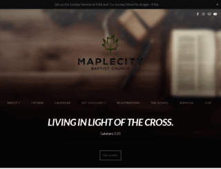 maplecitybaptistchurch.com screenshot