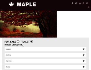 mapleestate.co.uk screenshot