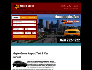 maplegrovetaxi.com screenshot