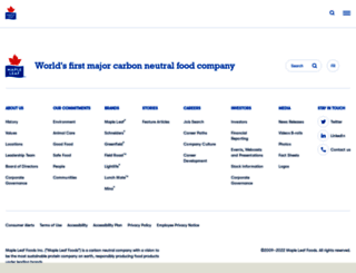 mapleleafsustainability.ca screenshot