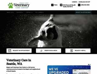 mapleleafvet.com screenshot