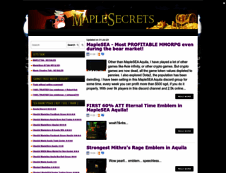 maplesecrets.blogspot.tw screenshot