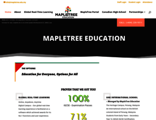 mapletree.edu.my screenshot
