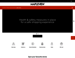 mapleviewcentre.com screenshot
