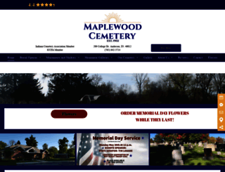 maplewoodcemetery.com screenshot