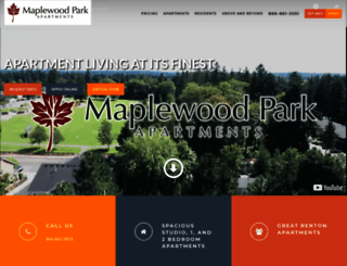 maplewoodparkapartments.com screenshot