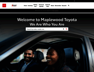 maplewoodtoyota.com screenshot