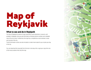 mapofreykjavik.is screenshot