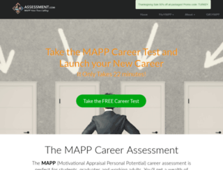 mappcareerminute.assessment.com screenshot