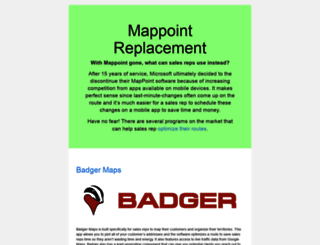 mappoint-replacement.com screenshot