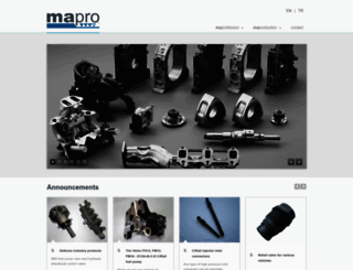 mapro.com.tr screenshot