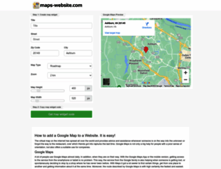 maps-website.com screenshot