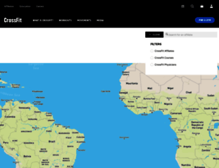 maps.crossfit.com screenshot