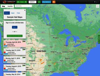 maps.interactivehailmaps.com screenshot