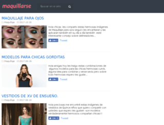 maquillarse.com.mx screenshot
