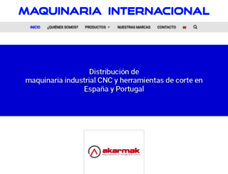 maquinariainternacional.com screenshot