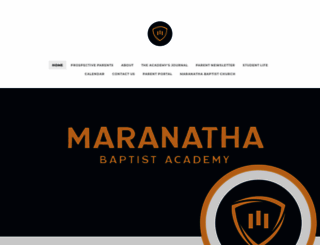 maranathabaptistacademy.com screenshot