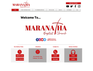 maranathabaptistchurch.com screenshot