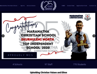 maranathaschool.co.za screenshot
