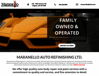 maranelloautorefinishing.com screenshot