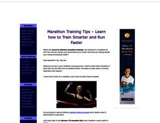 marathon-training-tips.com screenshot