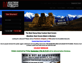 marathonseatcovers.com screenshot
