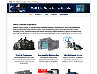 marathonspraybooths.com screenshot
