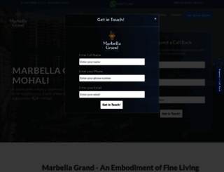 marbellagrand-mohali.in screenshot